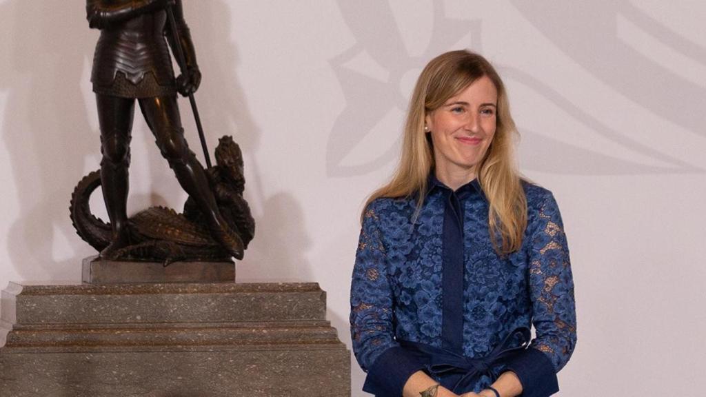La nueva consejera de Acción Exterior y Gobierno Abierto, Victòria Alsina, durante la toma posesión del cargo el pasado 26 de mayo / DAVID ZORRAKINO - EUROPA PRESS