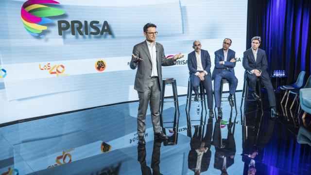 El presidente y primer accionista de Prisa, Joseph Oughourlian, durante la presentación del plan estratégico / EP
