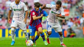 Pablo Paez Gavira, Gavi, en su debut oficial con el Barça, ante el Getafe / FCB