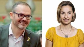 Josep Costa (JxCat) y Anna Caula (ERC)