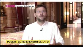 Dante Fachín, en TV3