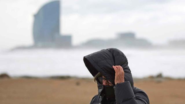 Viento en la playa de Barcelona