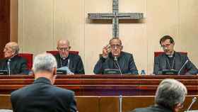 El arzobispo de Barcelona, Juan José Omella, en un acto de la Conferencia Episcopal