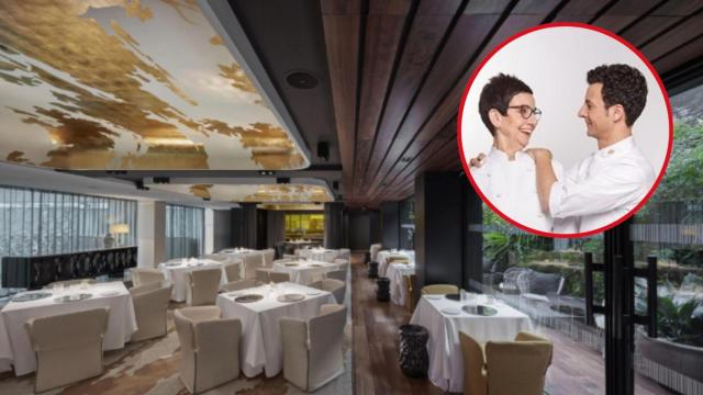 Fotomontaje del Restaurante Moments con Carme Ruscalleda y Raül Balam
