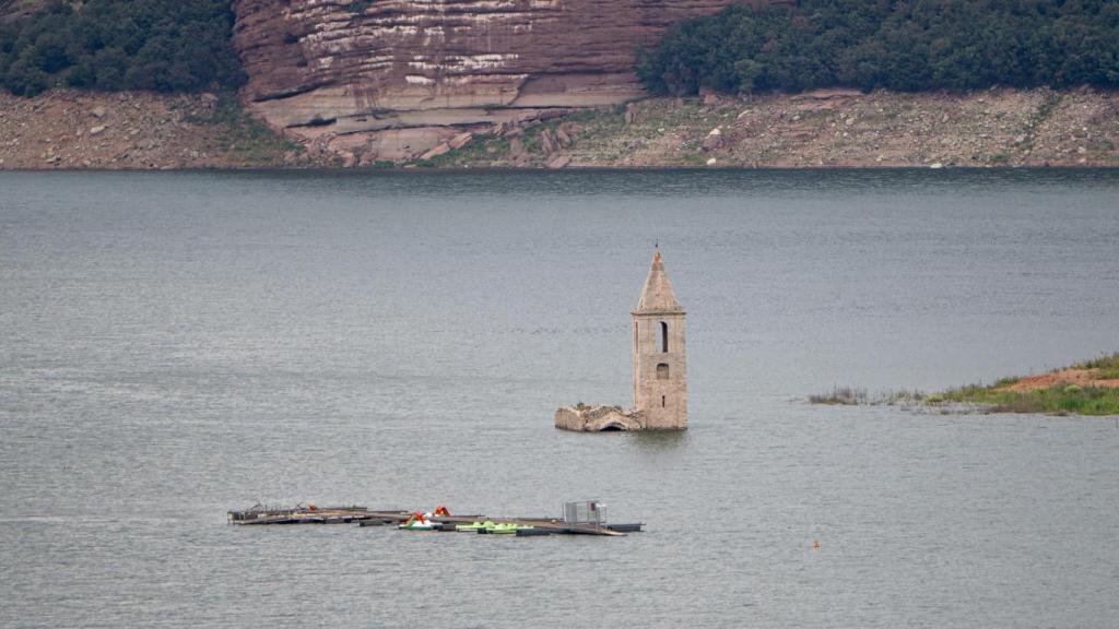 El pantano de Sau, en junio del 2024