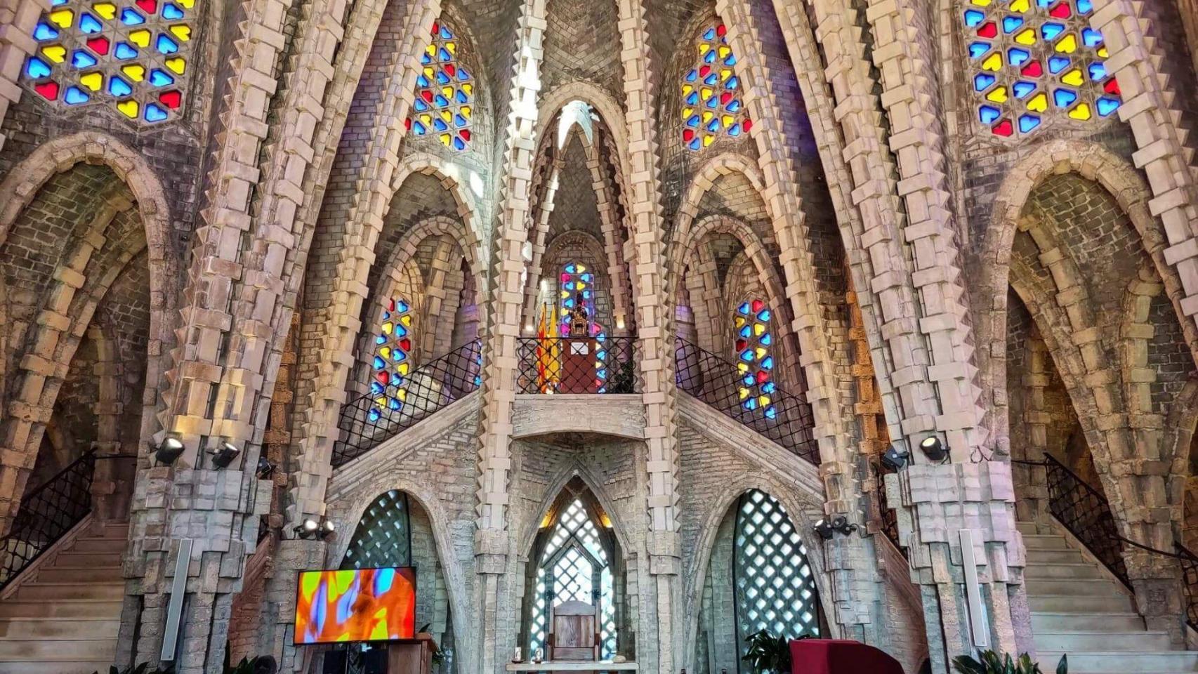 Imagen del interior del Santuario de Montferri, en el pueblo homónimo