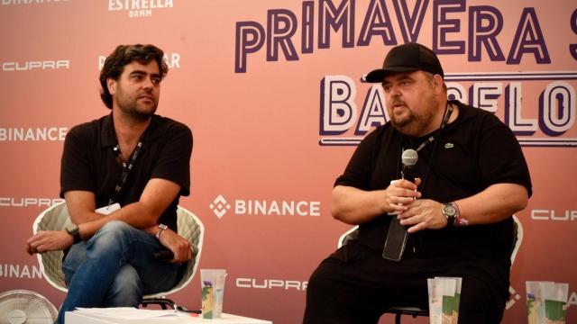 Dos de los codirectores del Festival Primavera Sound, Alfonso Lanza (izquierda) y Gabi Ruiz (derecha)