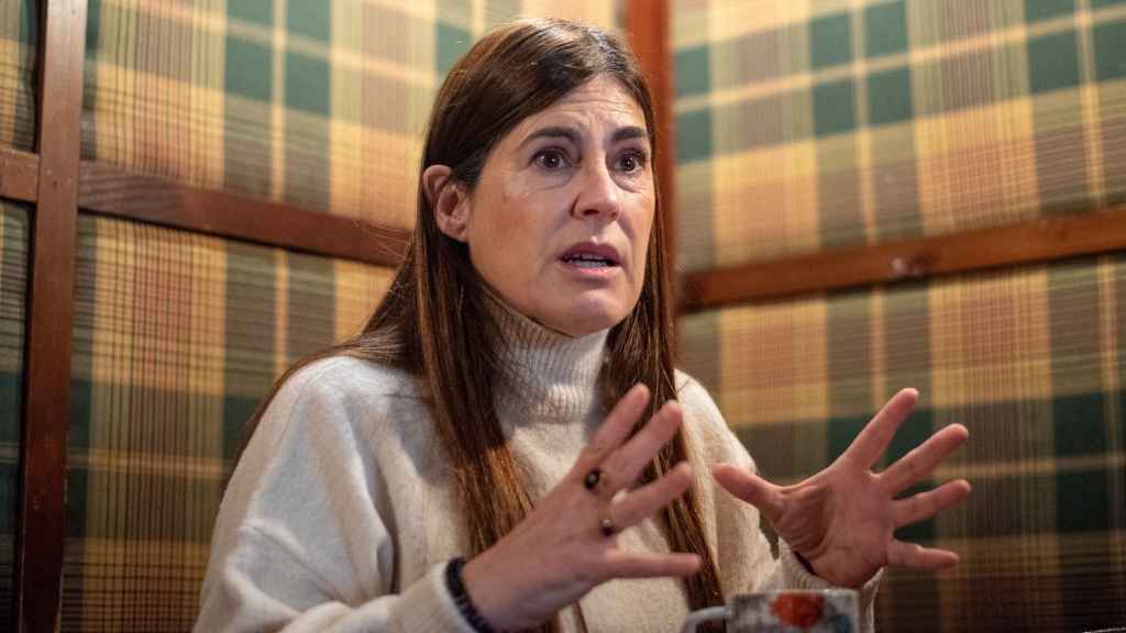 Miren Gorrotxategi durante su entrevista para Crónica Vasca