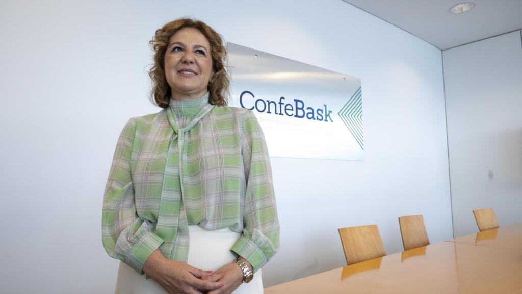 La presidenta de la patronal vasca Confebask, Tamara Yagüe, va a cumplir dos años en el cargo / A Press