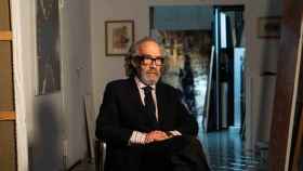 El galerista de arte Carles Taché, en su galería de la calle Trafalgar