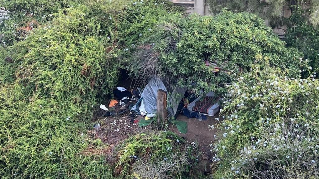 Un asentamiento junto al viaducto de Vallcarca