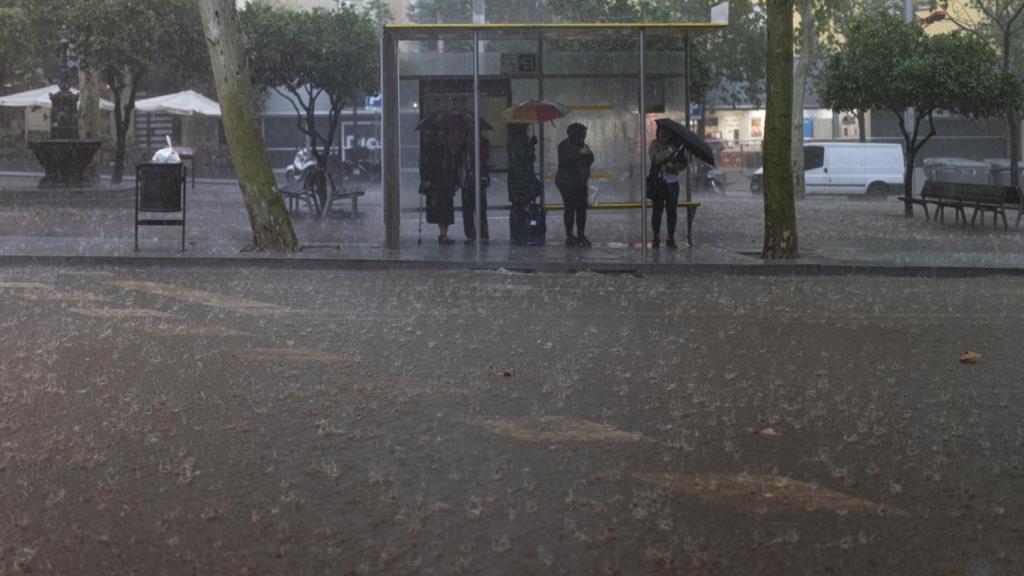 Tormentas en Barcelona en una imagen de archivo