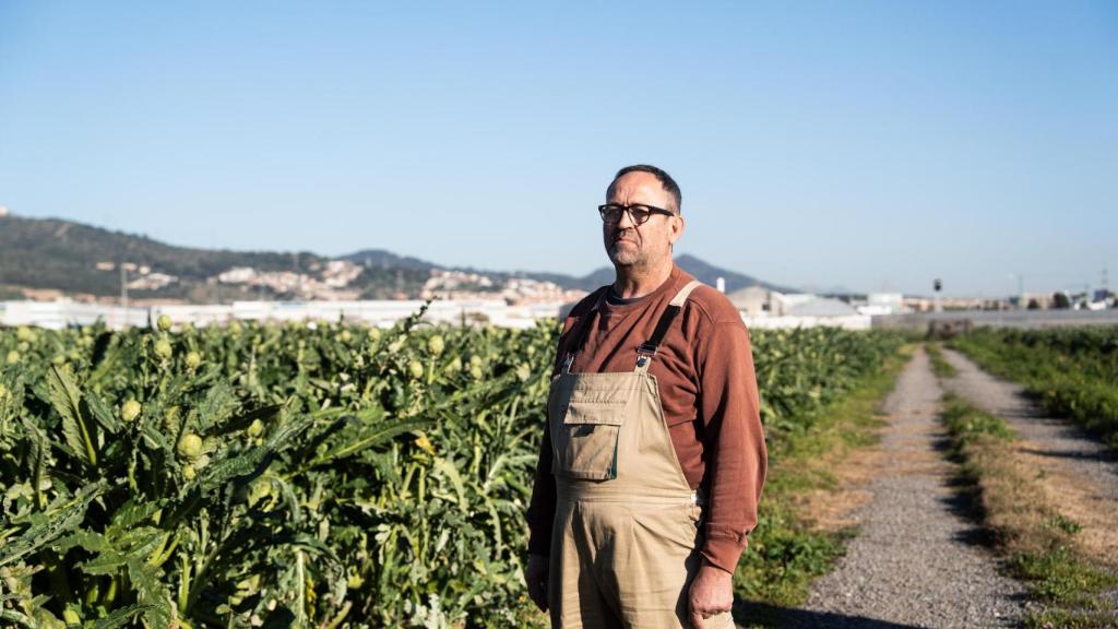 Mauri Bosch agricultor del Parc Agrari del Baix Llobregat