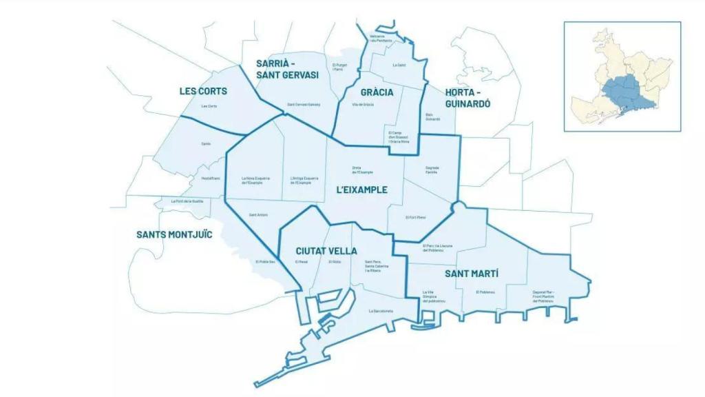 Mapa de la zona turística donde están permitidas las aperturas en domingo a partir del 18 de mayo