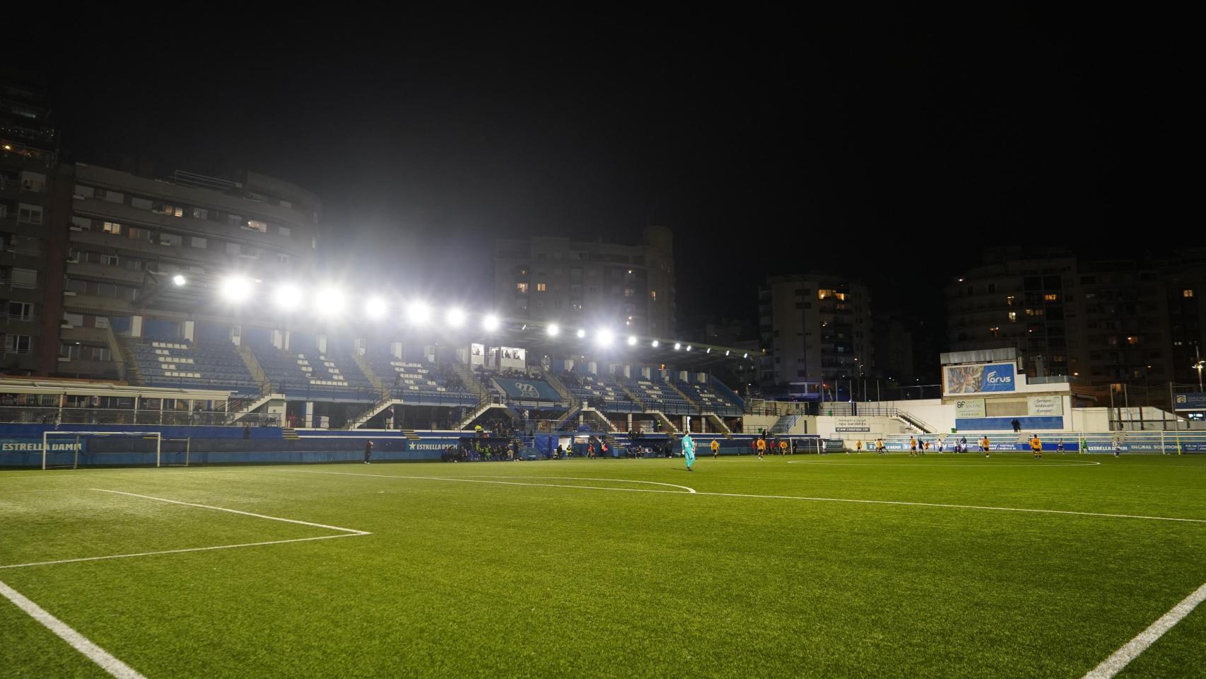 El Nou Sardenya, campo de fútbol del CE Europa, en una imagen de archivo
