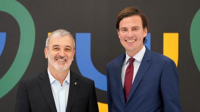 Jaume Collboni y el alcalde de Gant, Mathias De Clercq, presidente de Eurocities