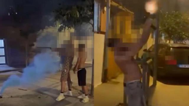 VÍDEOS: Alarma vecinal en el Besòs por disparos con armas reales en plena calle